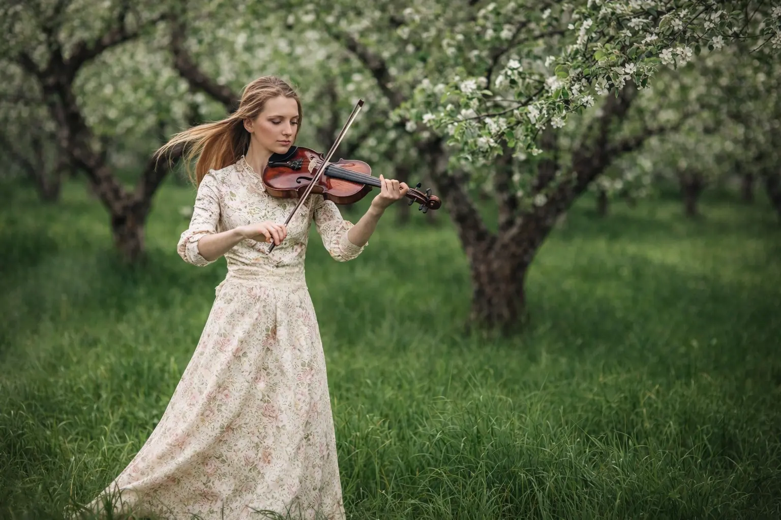 Portrait with violin